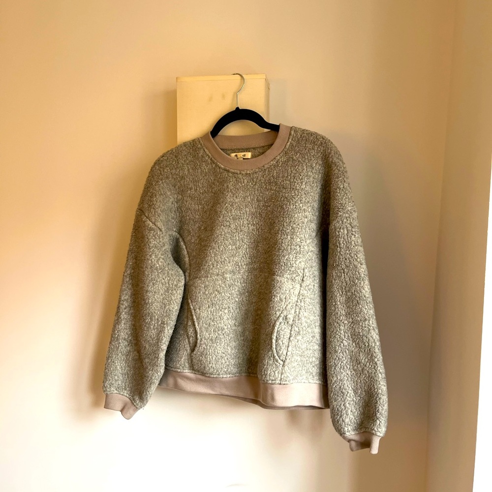 Madewell Shearling Polartec Pullover - Medium - E… - image 4